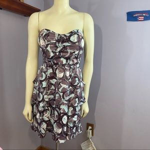 PILGRIM Ruffled Silk Dress